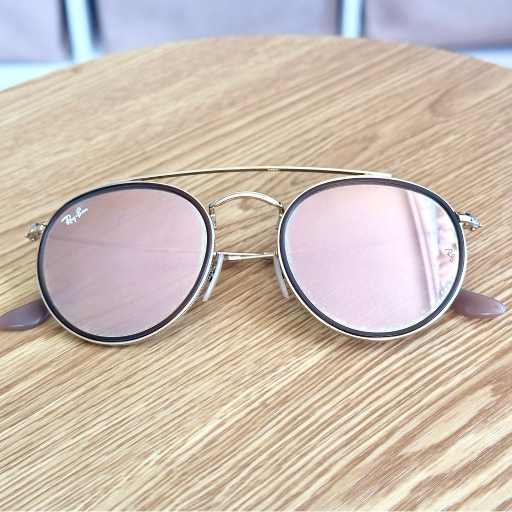 Rose gold Ray Ban aviators